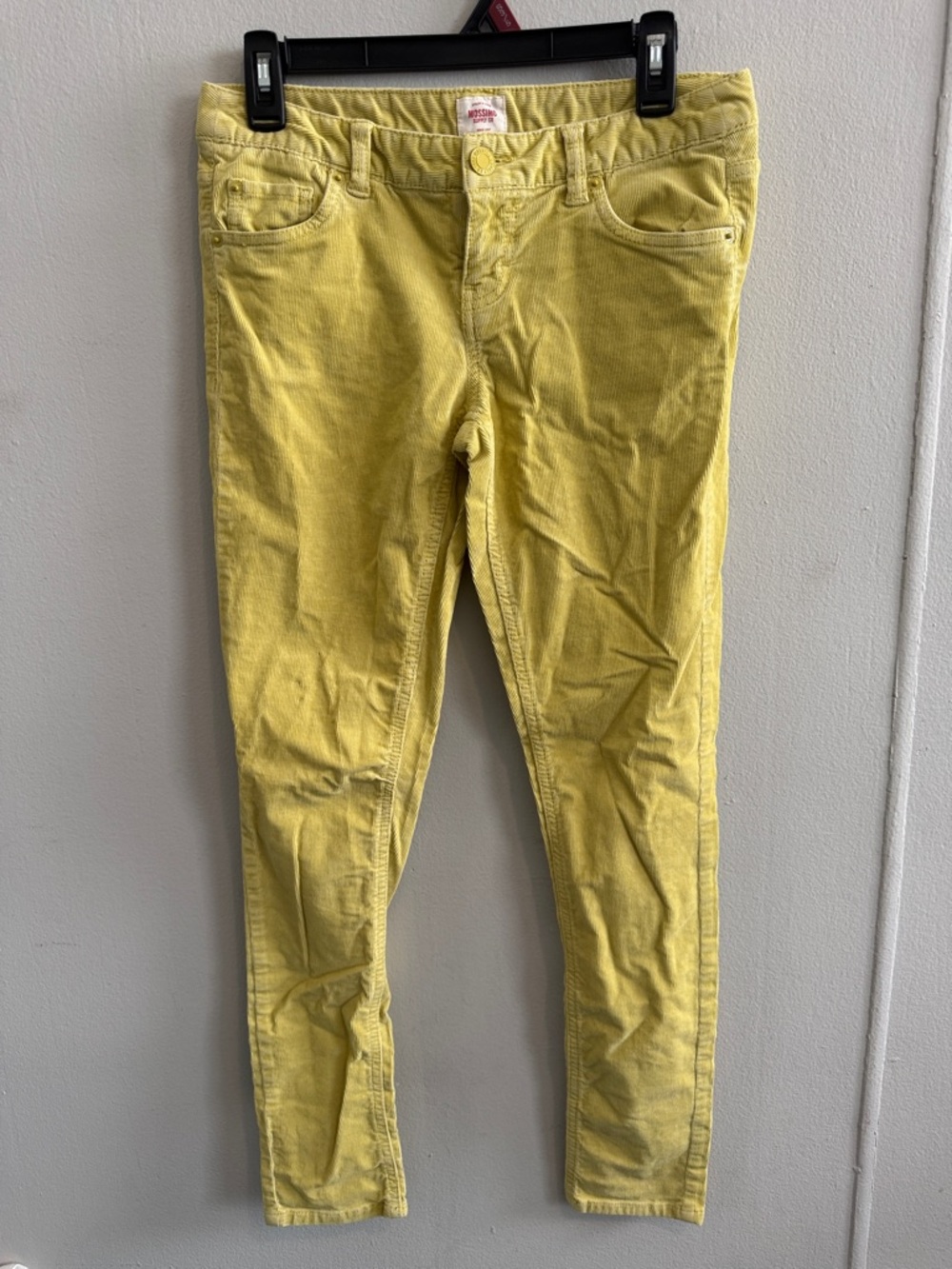 Mossimo Supply Co. Straight Leg Corduroy Pants in Yellow